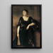 Portrait of a Lady - Heinrich von Angeli — framed artwork on a wall