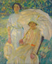 Parasol wit 2 - Helen Galloway McNicoll — weergave van het kunstwerk