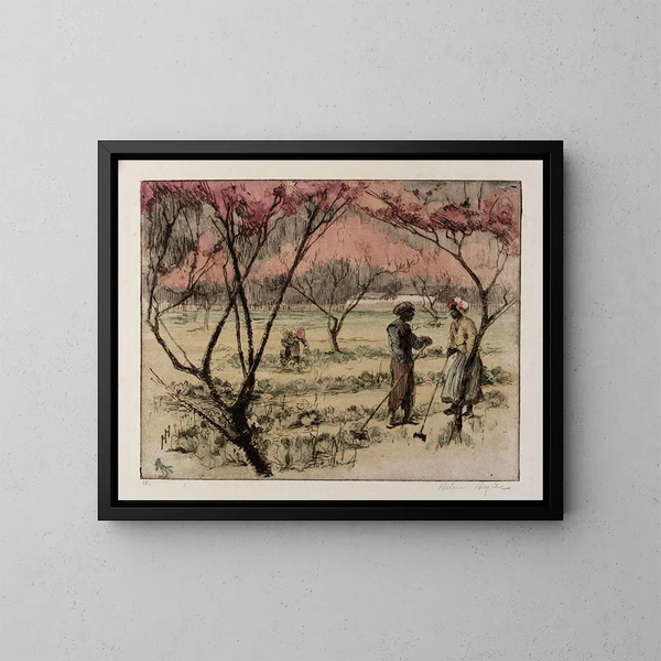 Een lente in het zuiden - Helen Hyde — ingelijst kunstwerk aan de muur