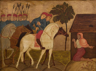 Ontmoeting met krijgers - Helena Schrammowa — weergave van het kunstwerk
