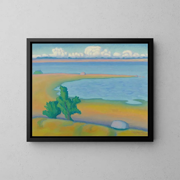 Terre de promontoire - Helge Johansson — framed artwork on a wall