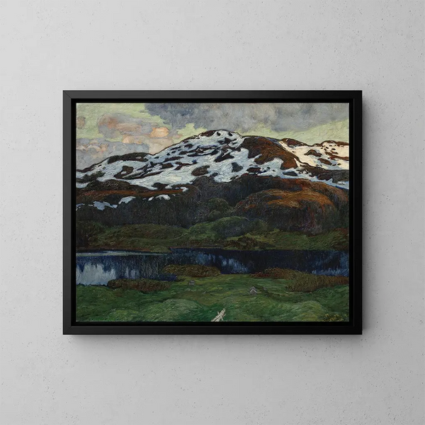 A Summer Evening - Helmer Osslund — framed artwork on a wall