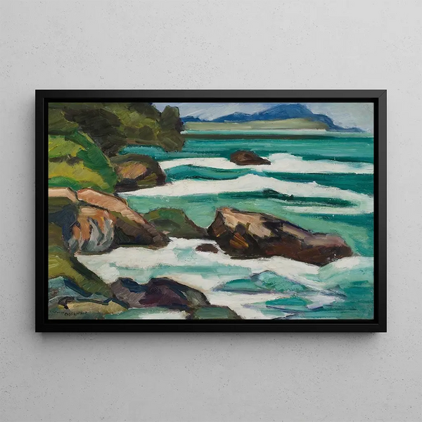 The Mediterranean Breaker - Helmer Osslund — framed artwork on a wall