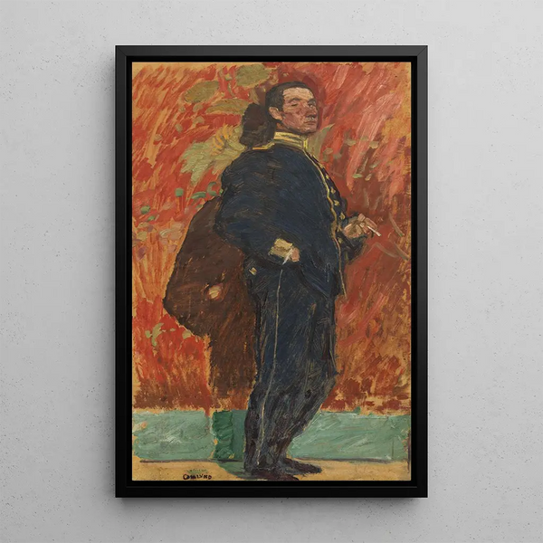 Study of the Younger Brother - Helmer Osslund — framed artwork on a wall