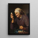 Old woman selling eggs - Hendrick Bloemaert — framed artwork on a wall