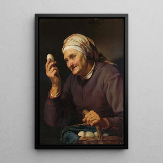 Hendrick Bloemaert - Old Woman Selling Eggs.webp