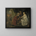 Rebecca ontvangt geschenken van de dienaar van Abraham - Hendrick Heerschop — ingelijst kunstwerk aan de muur