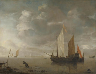 Rustig Meer - Hendrick Jacobsz Dubbels — weergave van het kunstwerk