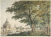 van Hendrick Keun | Schilderij De Muiderpoort in Amsterdam gezien vanaf de Plantage — weergave van het kunstwerk