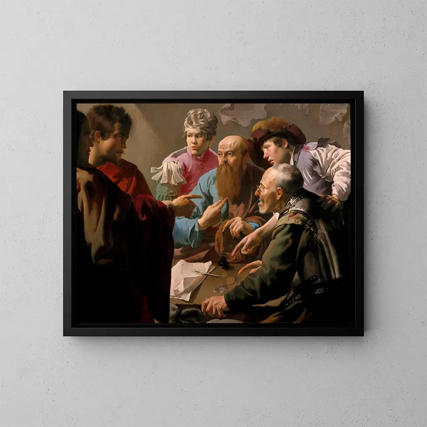 L'Appel de saint Matthieu - Hendrick Ter Brugghen — framed artwork on a wall