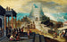 De Toren van Babel - Hendrick van Cleve III — weergave van het kunstwerk