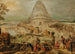 La Tour de Babel (Conflit de cas) - Hendrick van Cleve III — weergave van het kunstwerk