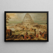 La Tour de Babel (Conflit de cas) - Hendrick van Cleve III — ingelijst kunstwerk aan de muur