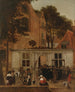 De uitreiking van een diploma aan de Universiteit van Leiden rond 1650 - Hendrick van der Burgh — weergave van het kunstwerk
