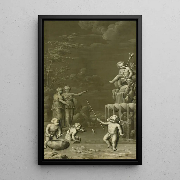La prise - Hendrik Carr II — ingelijst kunstwerk aan de muur