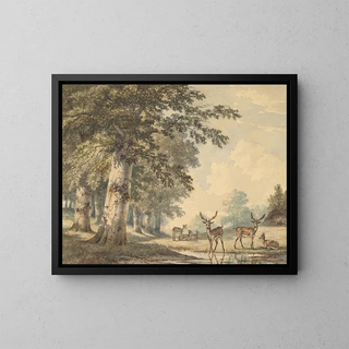 Hendrik Gerrit ten Cate - Deer under Beech Trees in Winter.webp