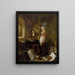 Bij de dokter - Hendrik Heerschop — ingelijst kunstwerk aan de muur