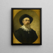Zelfportret - Hendrik Hollander — ingelijst kunstwerk aan de muur