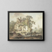 "Ferme au bord d'un ruisseau" door Hendrik Meyer — ingelijst kunstwerk aan de muur