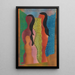 Composition avec figures - Hendrik Nicolaas Werkman — ingelijst kunstwerk aan de muur