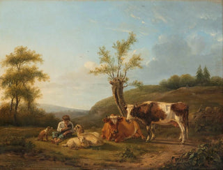 Landschap met vee bij Darthuizen - Hendrik Stokvisch — weergave van het kunstwerk