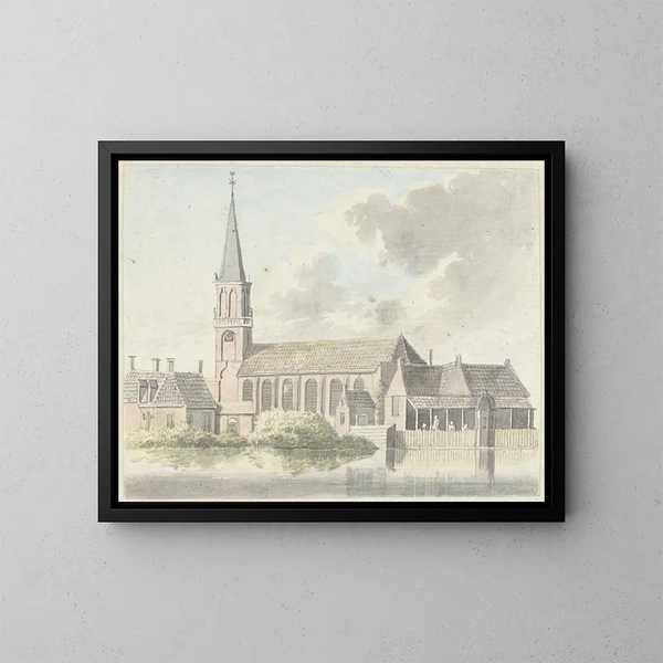 Église de Broek in Waterland - Hendrik Tavernier — framed artwork on a wall