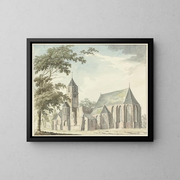 Church of Warmond - Hendrik Tavernier — framed artwork on a wall