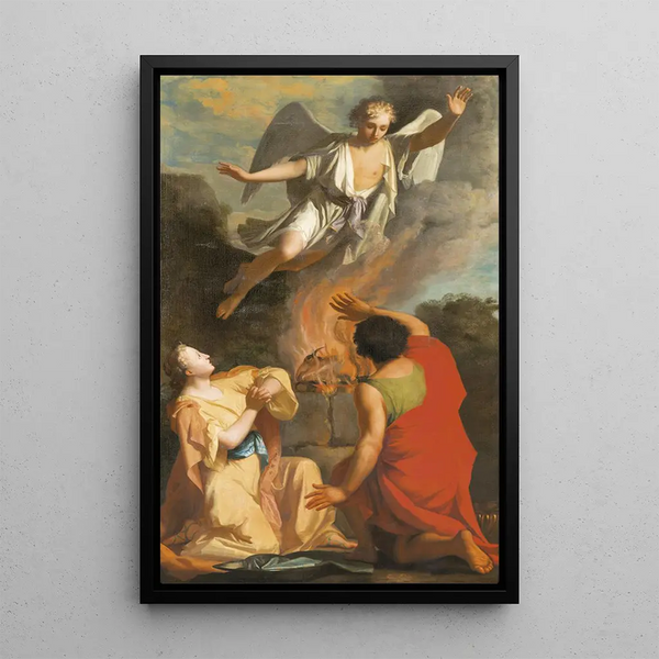 Het Offer van Manoah - Hendrik van Limborch — ingelijst kunstwerk aan de muur