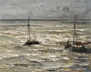 Zeevaart - Hendrik Willem Mesdag — weergave van het kunstwerk