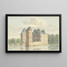 Kasteel Moersbergen nabij Doorn - Hendrik de Winter — ingelijst kunstwerk aan de muur