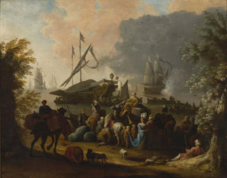 Hendrik van Minderhout - Scene in an Eastern port.webp