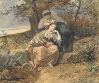 Twee vrouwen - Henri-Charles-Antoine Baron — weergave van het kunstwerk