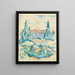 Antibes - Henri-Edmond Cross — ingelijst kunstwerk aan de muur