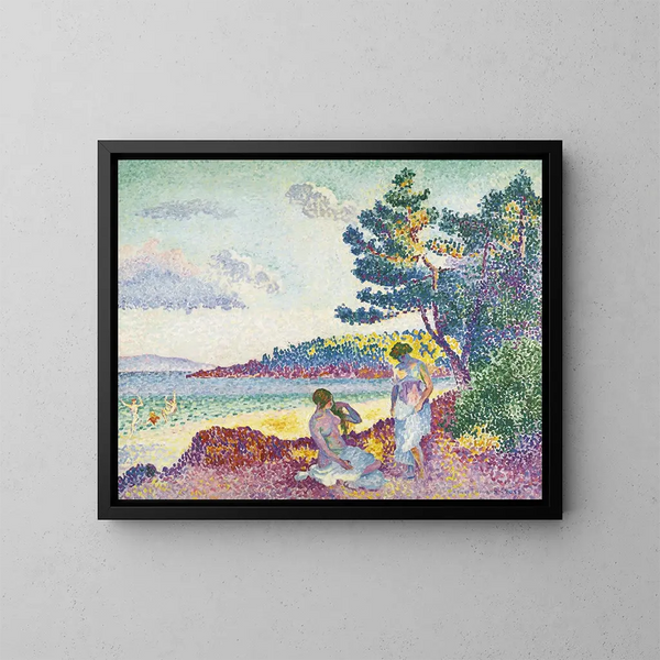 Bathers - Henri-Edmond Cross — framed artwork on a wall