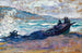 Boten op het strand - Henri-Edmond Cross — weergave van het kunstwerk