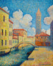 Canal in Venetië, Campo San Barnaba - Henri - Edmond Cross — weergave van het kunstwerk