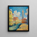 Canal in Venetië, Campo San Barnaba - Henri - Edmond Cross — ingelijst kunstwerk aan de muur