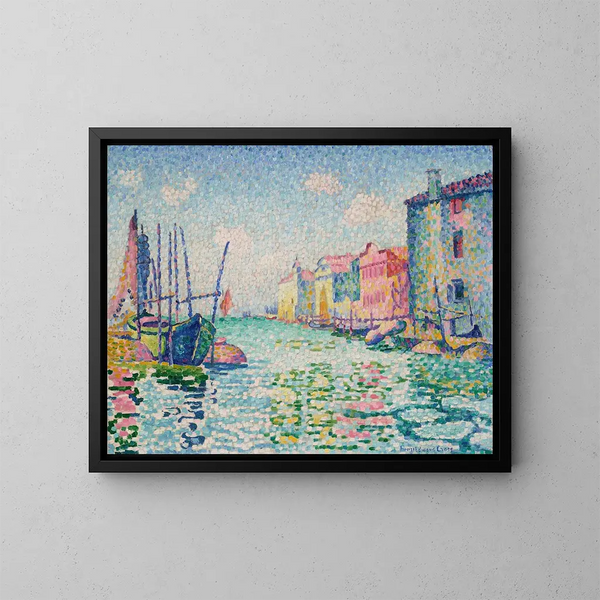 Canal du Ponte Lungo - Henri-Edmond Cross — framed artwork on a wall
