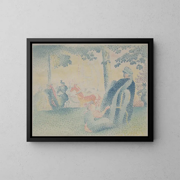In the park - Henri-Edmond Cross — framed artwork on a wall
