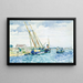 Scene maritiem, boten bij Venetië - Henri-Edmond Cross — ingelijst kunstwerk aan de muur