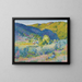 Landschap van de Maures-bergketen - Henri-Edmond Cross — ingelijst kunstwerk aan de muur
