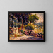 La terrasse fleurie - Henri-Edmond Cross — ingelijst kunstwerk aan de muur