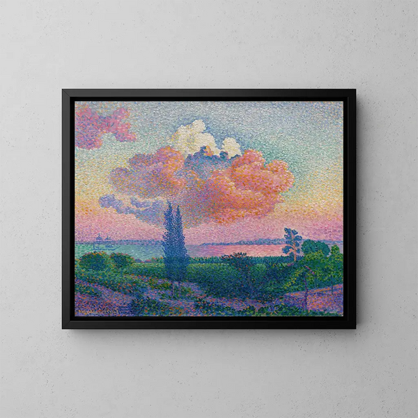 The Pink Cloud - Henri-Edmond Cross — framed artwork on a wall
