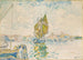 Venetië zeilboot op het kanaal van de Giudecca - Henri-Edmond Cross — weergave van het kunstwerk