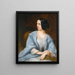 van een portret van een dame die actrice Vera Samoïlova zou zijn - Henri-Eugène Pluchart — ingelijst kunstwerk aan de muur