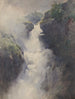 Een waterval in de bergen - Henri-Joseph Harpignies — weergave van het kunstwerk