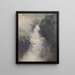 Een waterval in de bergen - Henri-Joseph Harpignies — ingelijst kunstwerk aan de muur