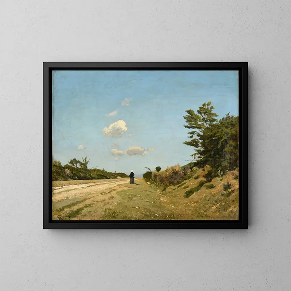 Souvenir de l'Yonne - Henri-Joseph Harpignies — framed artwork on a wall