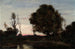 Landschap bij schemering - Henri-Joseph Harpignies — weergave van het kunstwerk