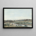 Landschapskunstdruk met een riviervallei in het zuiden van Frankrijk - Henri-Joseph Harpignies — ingelijst kunstwerk aan de muur